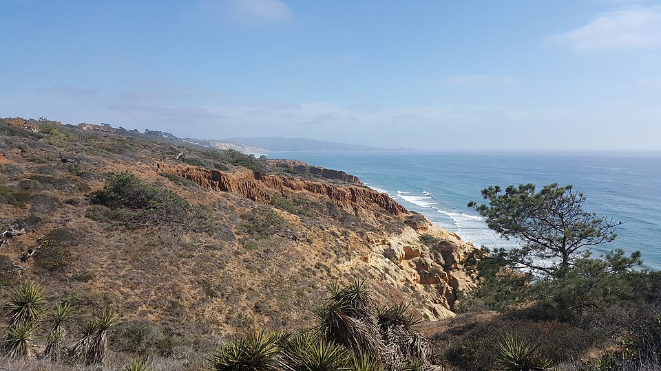 Torrey Pines coastal cliffs and the Pacific Ocean